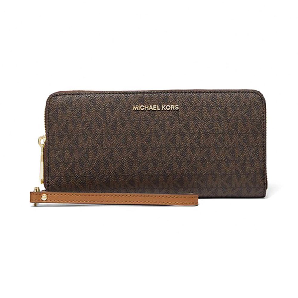 MICHAEL KORS Large Logo Continental Wallet - Brown