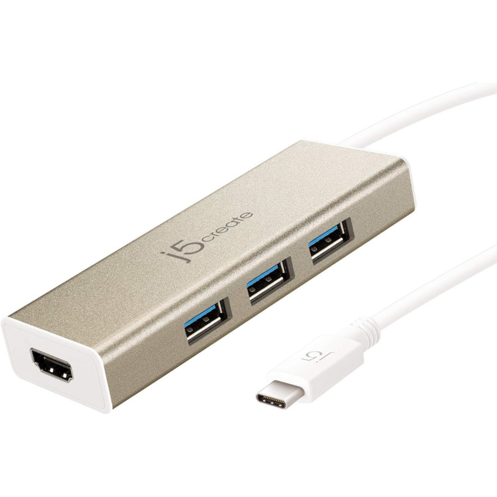 J5Create Jch451 3-Port Usb-C 3.1 Hub W/ Hdmi