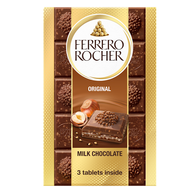 Rocher Tablets Milk Chocolate Flavour 3x90g