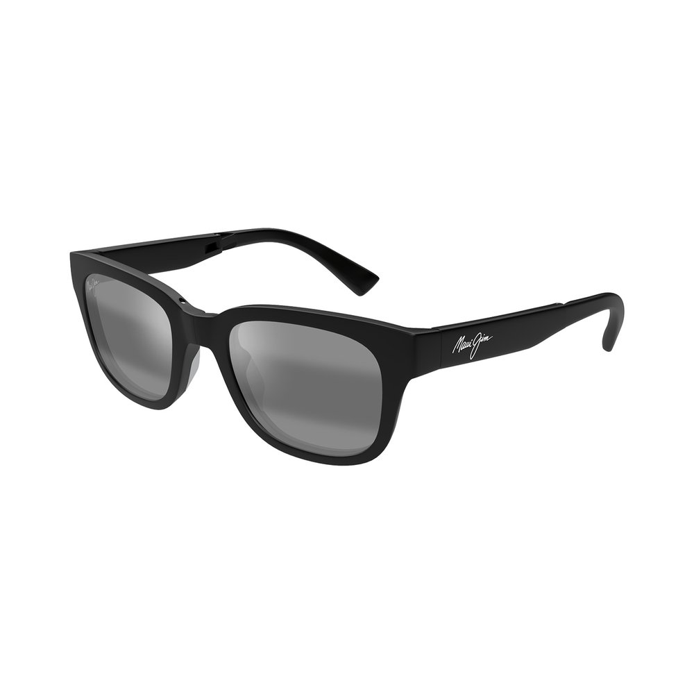 MAUI JIM MJ0673S-001 Sunglasses - Black/Grey 52