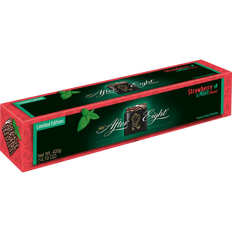 Mint & Strawberry Chocolate Thins 400g