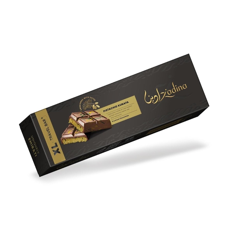 Zadina Pistachio Kunafa Chocolate Bar 470g