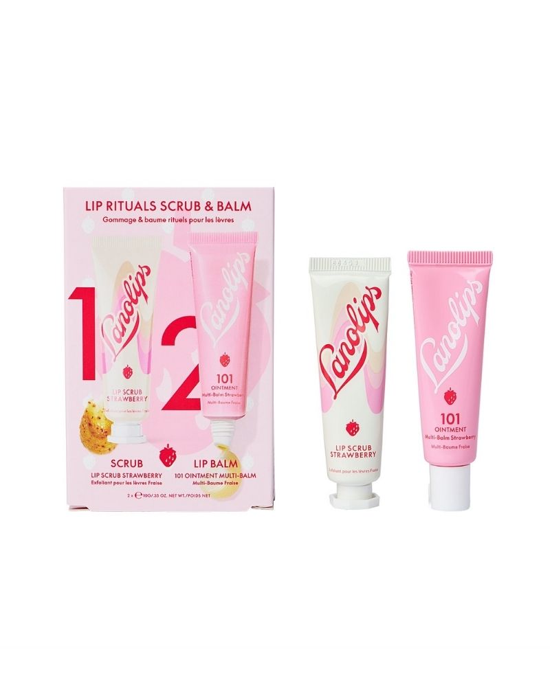Lip Rituals Strawberry Scrub Balm Set